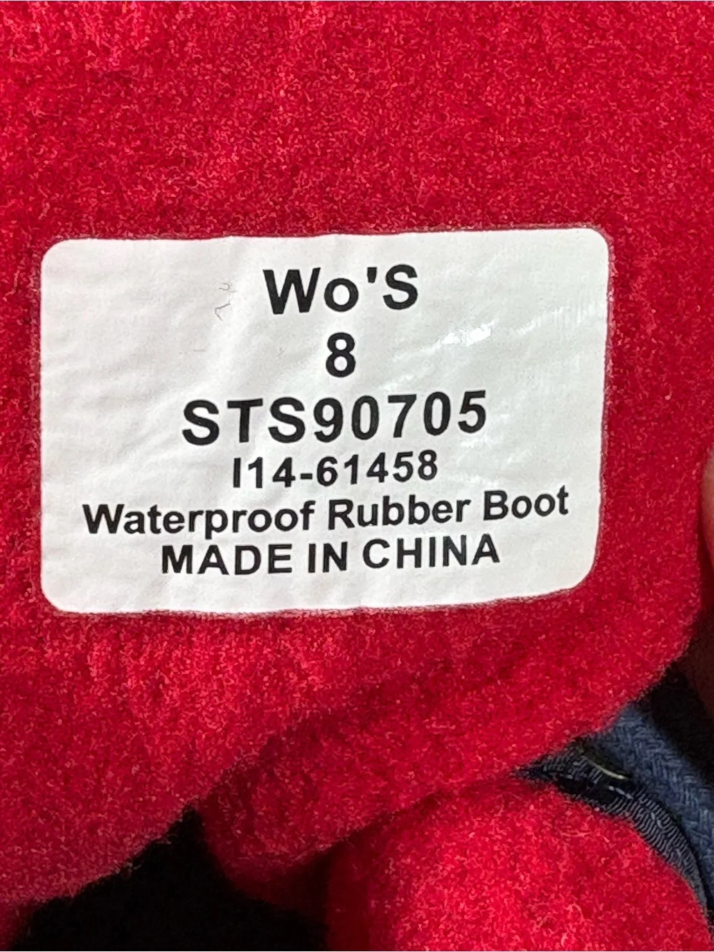 Sperry Women's Saltwater Duck Boot Navy Anchor Print Quilted STS90705 Size 8